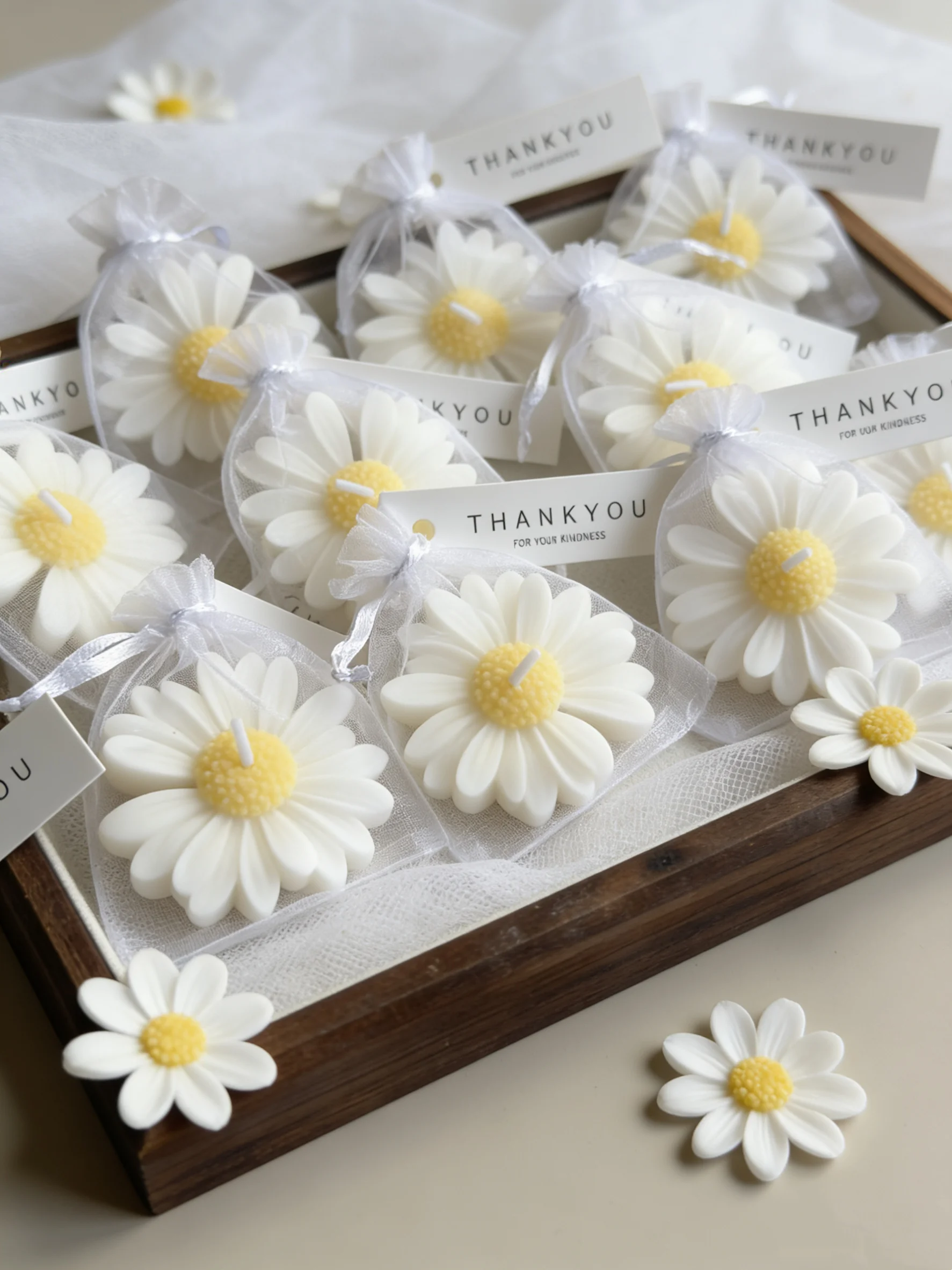 Home Fragrance Set Gift - Yes1pc/5pcs/10pcs Set Lilin Berbentuk Bunga Daisy