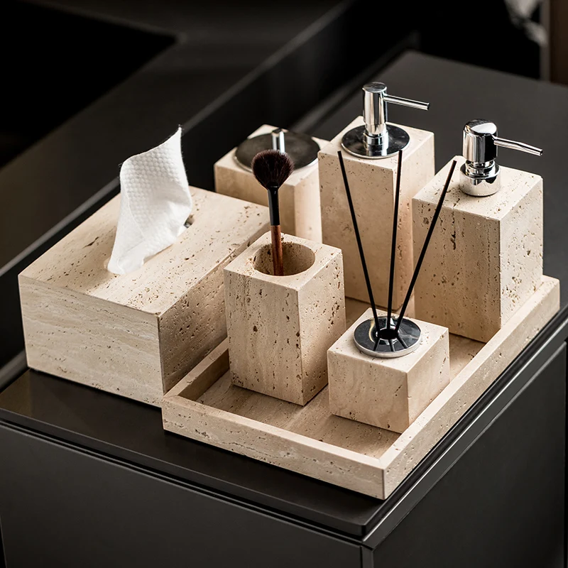 Set Kamar Mandi Travertine Bei - Reed Diffuser Set ulasan dan harga