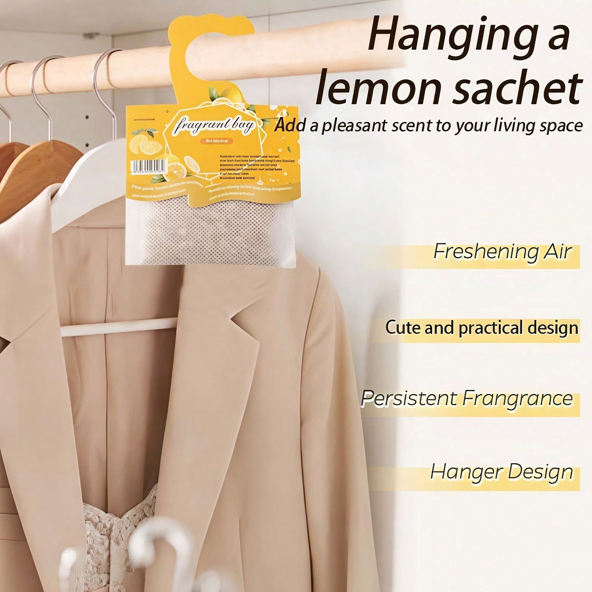 Kantong Pewangi Lemon Gantung, - Home Fragrance Products ulasan dan harga